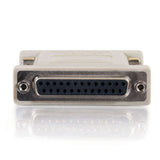 C2G CG02469 | DB25 Male to DB25 Female Serial RS232 Null Modem Adapter