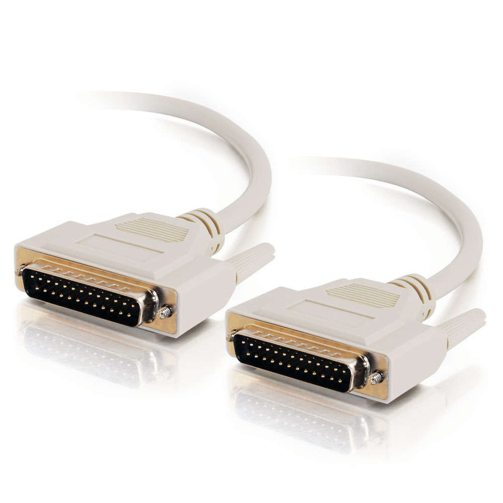 C2G CG02665 | 6ft (1.8m) DB25 M/M Serial RS232 Cable