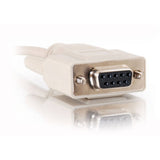 C2G CG02695 | 10ft (3m) DB9 F/F Serial RS232 Cable - Beige