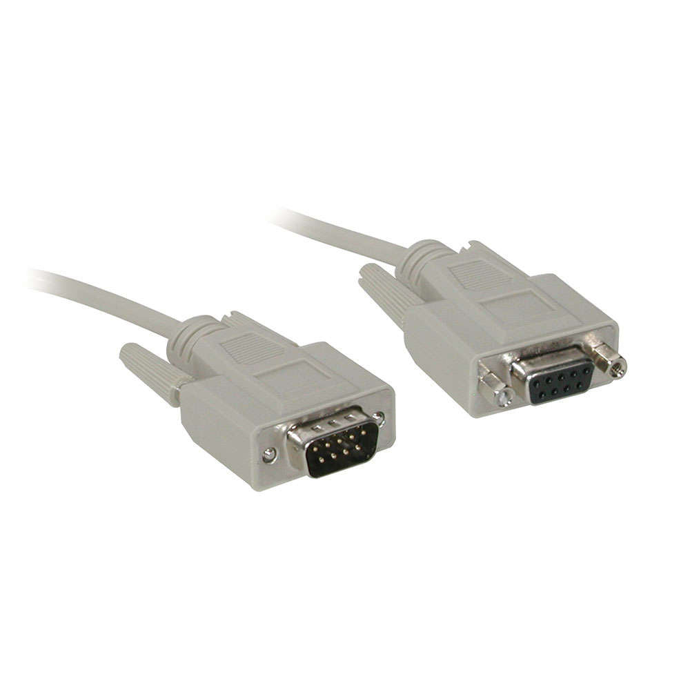 C2G CG02711 | 6ft (1.8m) DB9 M/F Serial RS232 Extension Cable - Beige