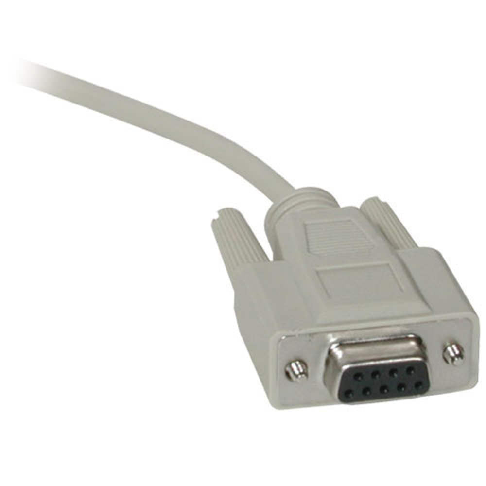 C2G CG02712 | 10ft (3m) DB9 M/F Serial RS232 Extension Cable - Beige