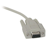 C2G CG02712 | 10ft (3m) DB9 M/F Serial RS232 Extension Cable - Beige