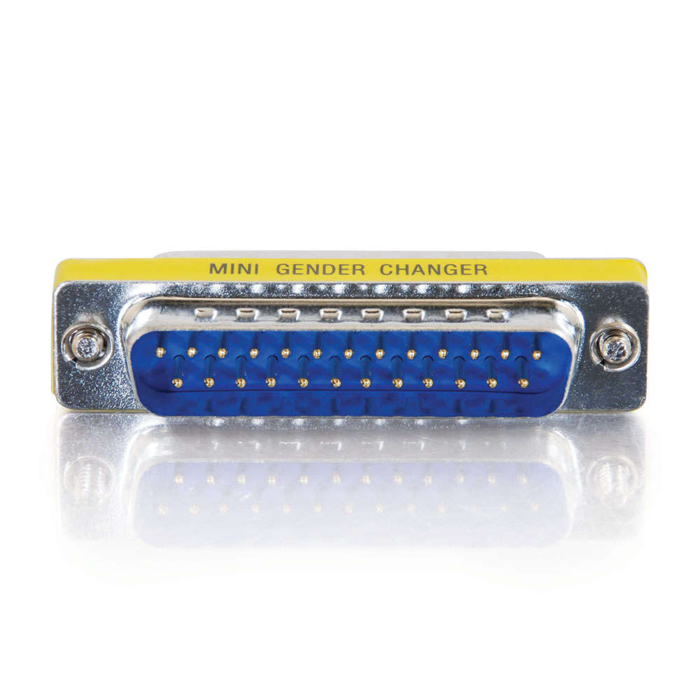 C2G CG02776 | DB25 M/M Mini Gender Changer (Coupler)