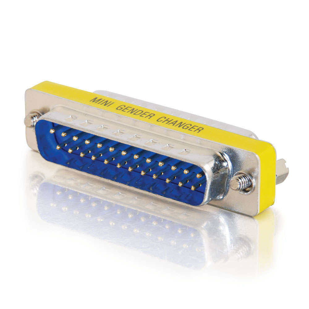 C2G CG02776 | DB25 M/M Mini Gender Changer (Coupler)