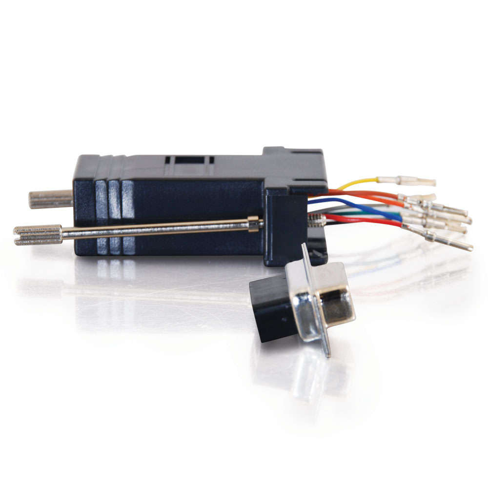 C2G CG02943 | RJ45 to DB9 Female Serial RS232 Modular Adapter - Black
