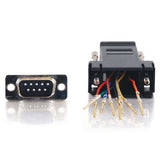 C2G CG02947 | RJ45 to DB9 Male Serial RS232 Modular Adapter - Black