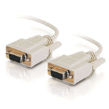 C2G CG03045 | 10ft (3m) DB9 F/F Serial RS232 Null Modem Cable - Beige