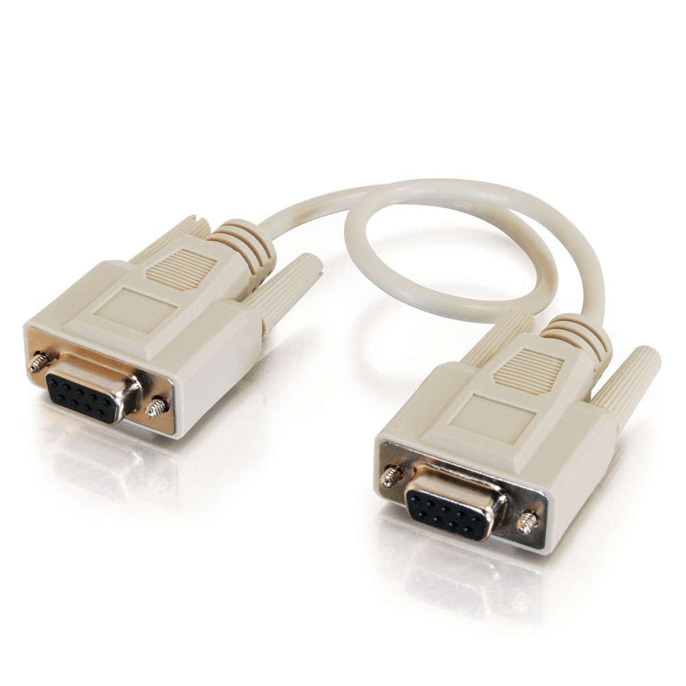 C2G CG03045 | 10ft (3m) DB9 F/F Serial RS232 Null Modem Cable - Beige