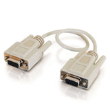 C2G CG03045 | 10ft (3m) DB9 F/F Serial RS232 Null Modem Cable - Beige