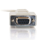 C2G CG03045 | 10ft (3m) DB9 F/F Serial RS232 Null Modem Cable - Beige