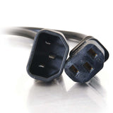 C2G CG03120 | 3ft (0.9m) Computer 18 AWG Power Cord Extension (IEC320C14 to IEC320C13) (TAA Compliant)