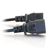 C2G CG03145 | 4ft (1.2m) 18 AWG Computer Power Extension Cord (IEC320C14 to IEC320C13) (TAA Compliant)