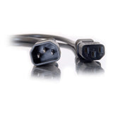 C2G CG03145 | 4ft (1.2m) 18 AWG Computer Power Extension Cord (IEC320C14 to IEC320C13) (TAA Compliant)