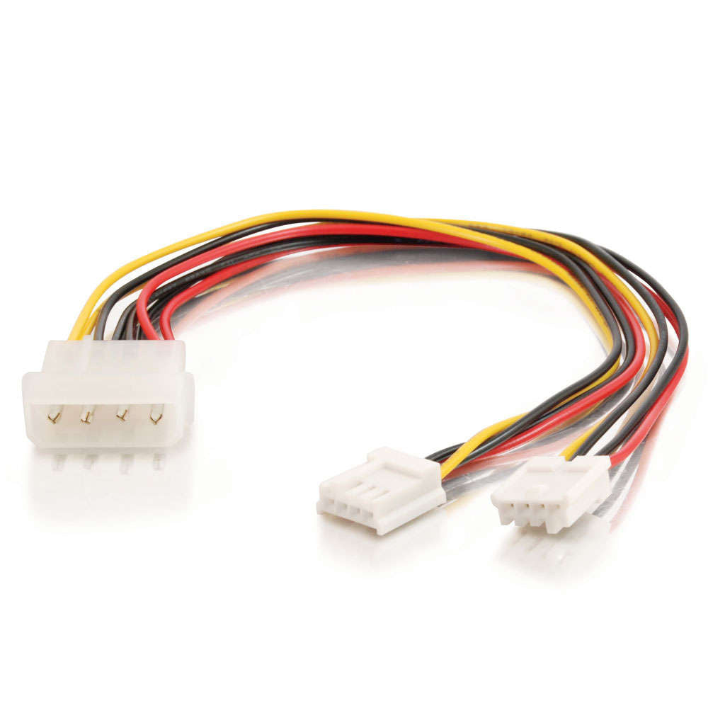 C2G CG03165 | 10in One 5.25in to Two 3.5in Internal Power Y-Cable