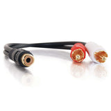 C2G CG03181 | 0.5ft (0.15m) Value Series One RCA Female to Two RCA Male Y-Cable