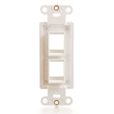 C2G CG03721 | Two Port Keystone Wall Plate - White