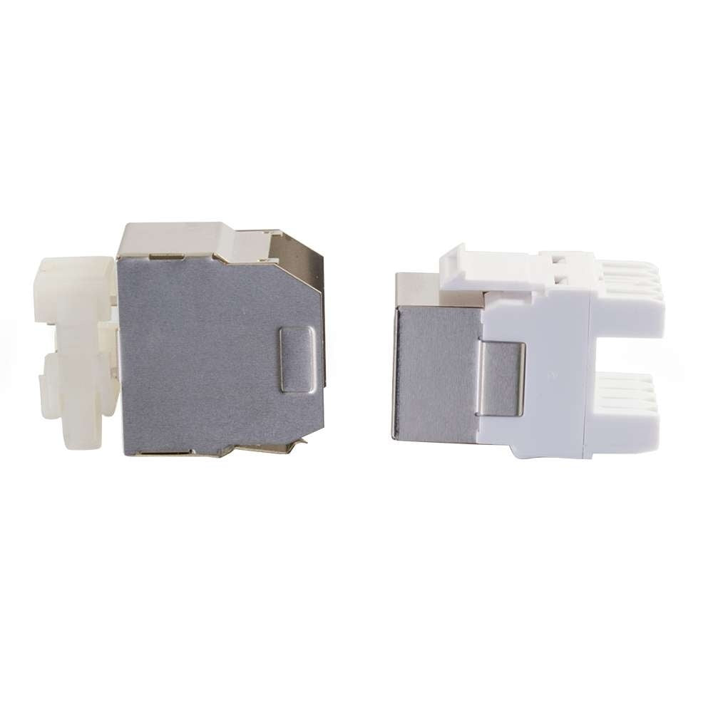 C2G CG03786 | Cat5e Metal Shielded Keystone Jack - Silver