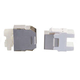 C2G CG03786 | Cat5e Metal Shielded Keystone Jack - Silver
