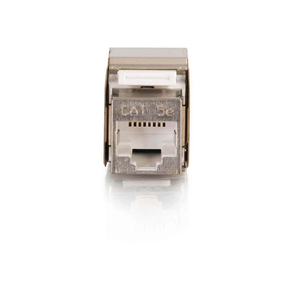C2G CG03786 | Cat5e Metal Shielded Keystone Jack - Silver