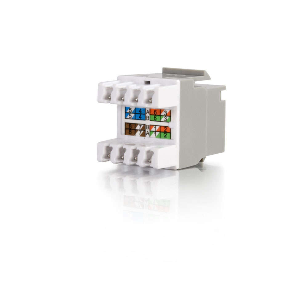 C2G CG03791 | Cat5E RJ45 UTP Keystone Jack - White