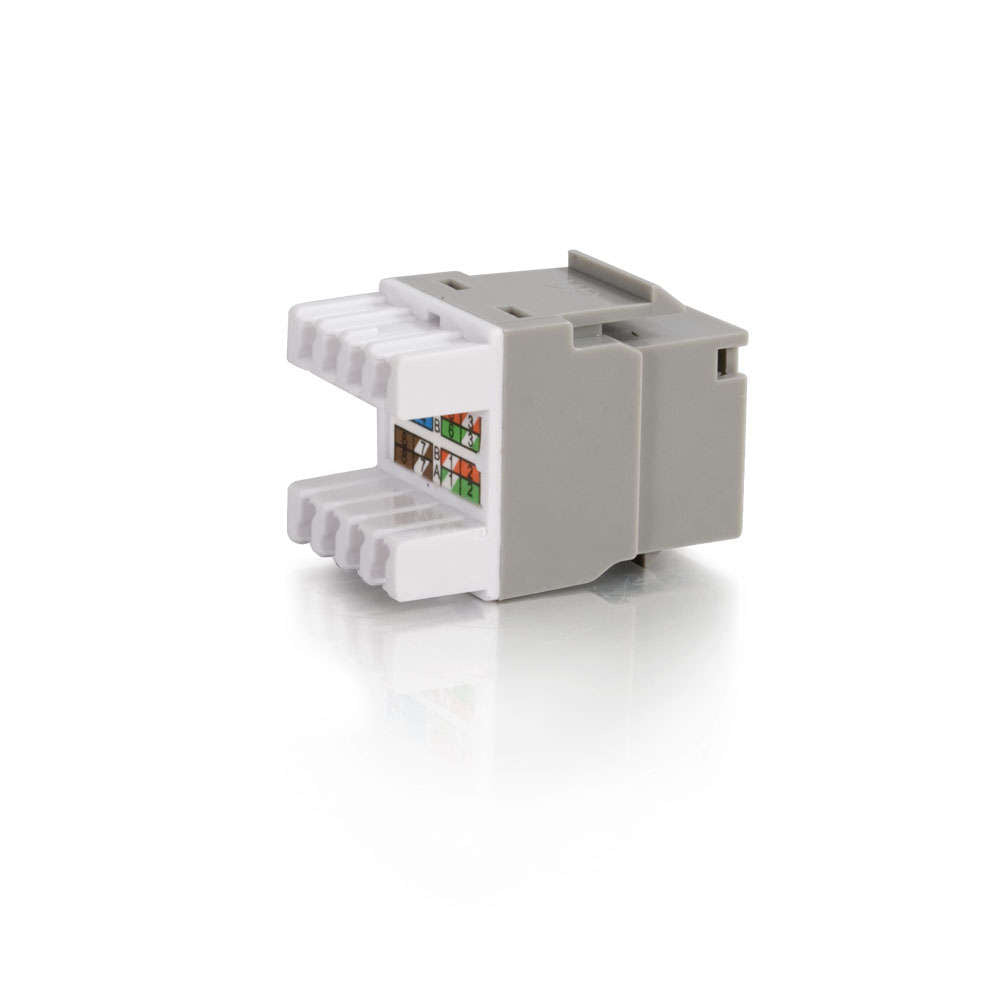 C2G CG03792 | Cat5E RJ45 UTP Keystone Jack - Gray