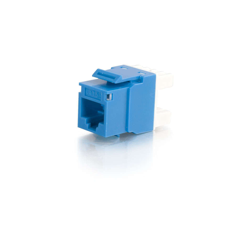 C2G CG03796 | Cat5E RJ45 UTP Keystone Jack - Blue