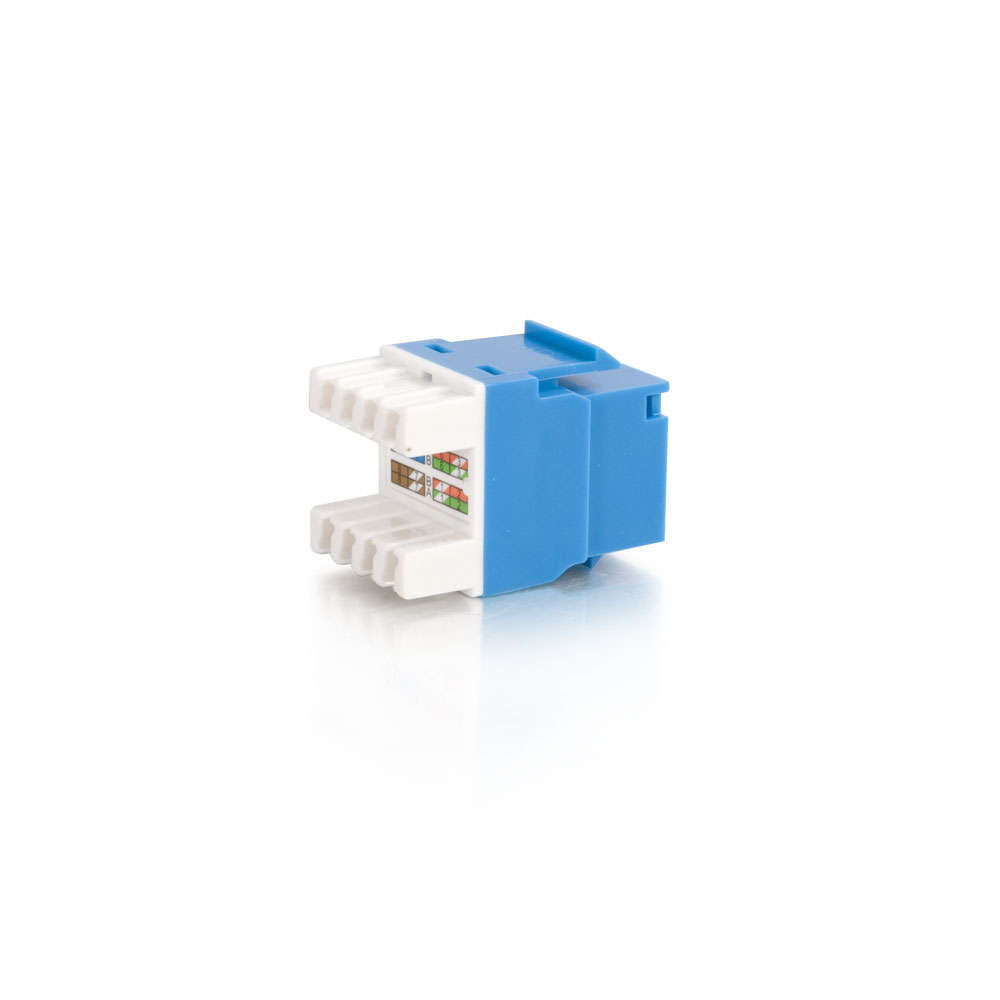 C2G CG03796 | Cat5E RJ45 UTP Keystone Jack - Blue