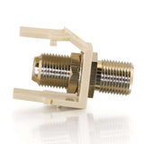 C2G CG03814 | Snap-In F-Type F/F Keystone Insert Module - Ivory