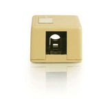 C2G CG03830 | 1-Port Keystone Jack Surface Mount Box - Ivory