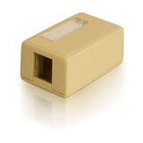C2G CG03830 | 1-Port Keystone Jack Surface Mount Box - Ivory