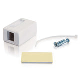 C2G CG03831 | 1-Port Keystone Jack Surface Mount Box - White