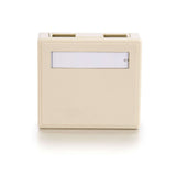 C2G CG03832 | 2-Port Keystone Jack Surface Mount Box - Ivory