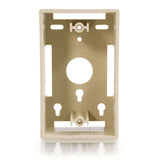 C2G CG03838 | Single Gang Wall Box - Ivory