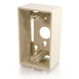 C2G CG03838 | Single Gang Wall Box - Ivory