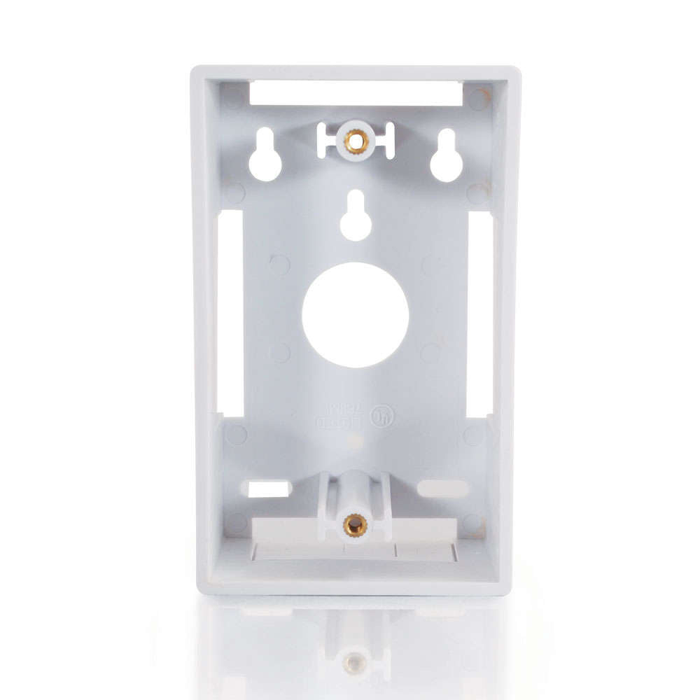 C2G CG03839 | Single Gang Wall Box - White