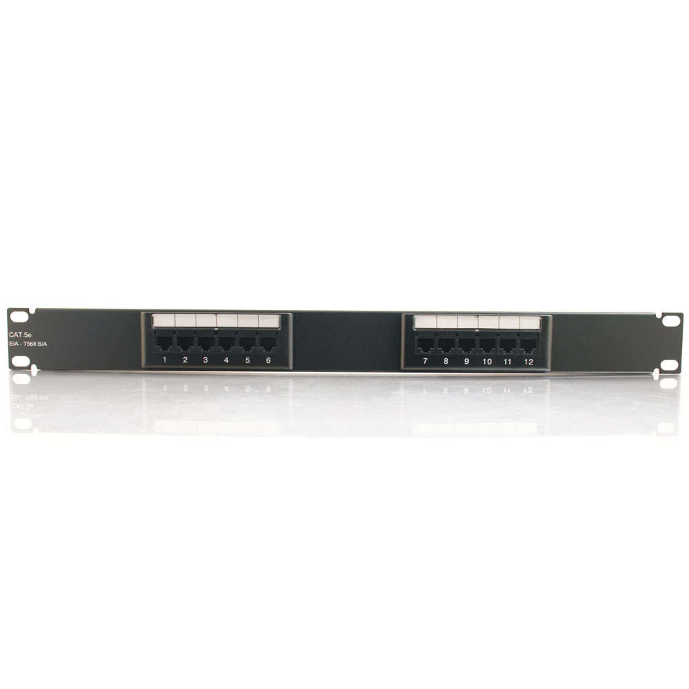 C2G CG03850 | 12-Port Cat5E 110-Type Patch Panel