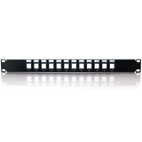 C2G CG03857 | 12-Port Blank Keystone/Multimedia Patch Panel