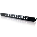 C2G CG03857 | 12-Port Blank Keystone/Multimedia Patch Panel