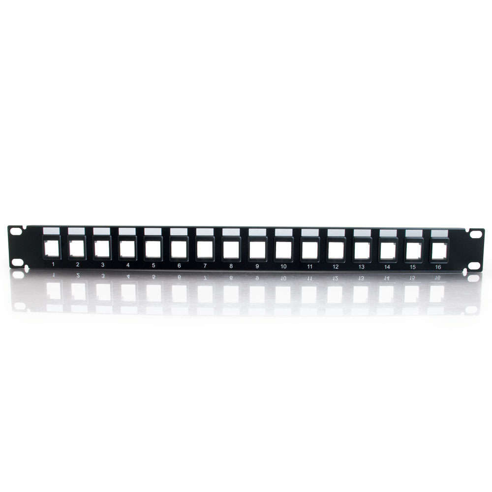 C2G CG03858 | 16-Port Blank Keystone/Multimedia Patch Panel