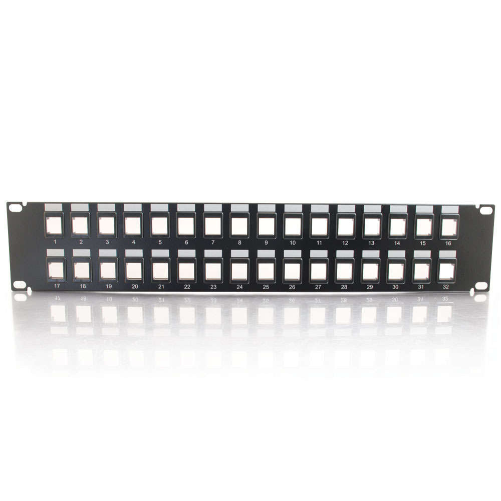 C2G CG03860 | 32-Port Blank Keystone/Multimedia Patch Panel
