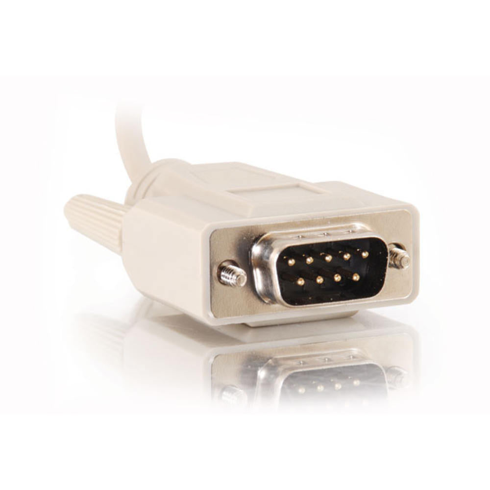 C2G CG09449 | 10ft (3m) DB9 M/M Serial RS232 Cable - Beige