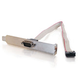 C2G CG09480 | DB9 Male Serial RS232 Add-A-Port Adapter with Bracket