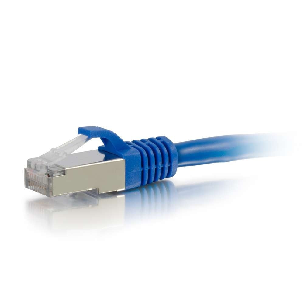 C2G CG27266 | 25ft (7.6m) Cat5e Snagless Shielded (STP) Ethernet Network Patch Cable - Blue