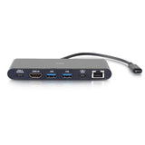 C2G CG28845 | USB-C 6-in-1 Mini Docking Station with HDMI, Ethernet, USB and Power Delivery up to 60W - 4K 30Hz