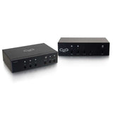 C2G CG29319 | HDMI and VGA + Stereo Audio HDBaseT over Cat Extender Transmitter to Scaler/De-Embedder Kit (TAA Compliant)