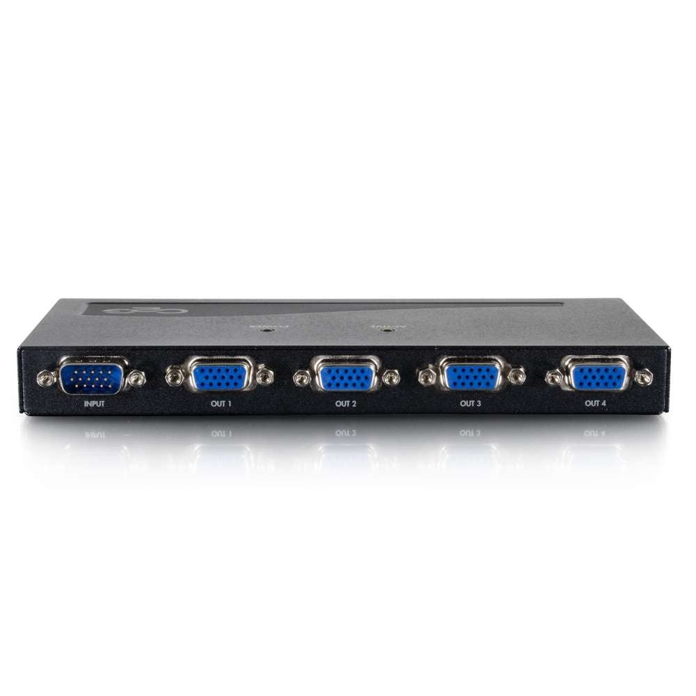 C2G CG29551 | 4-Port UXGA Monitor Splitter/Extender (Male Input) (TAA Compliant)