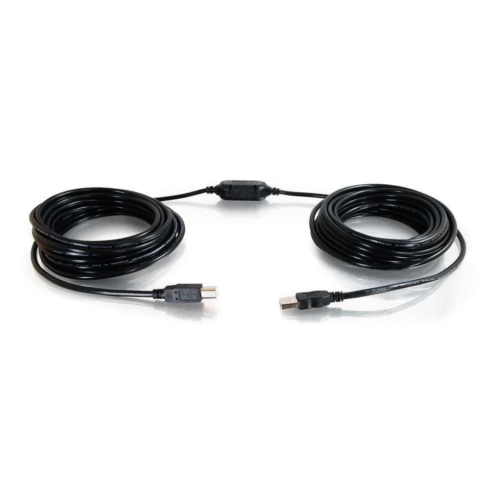 C2G CG38998 | 39.3ft (12m) USB A/B Active Cable (Center Booster Format) (39.4ft)