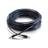 C2G CG40516 | 25ft (7.6m) 3.5mm Stereo Audio Cable with Low Profile Connectors M/M - Plenum CMP-Rated