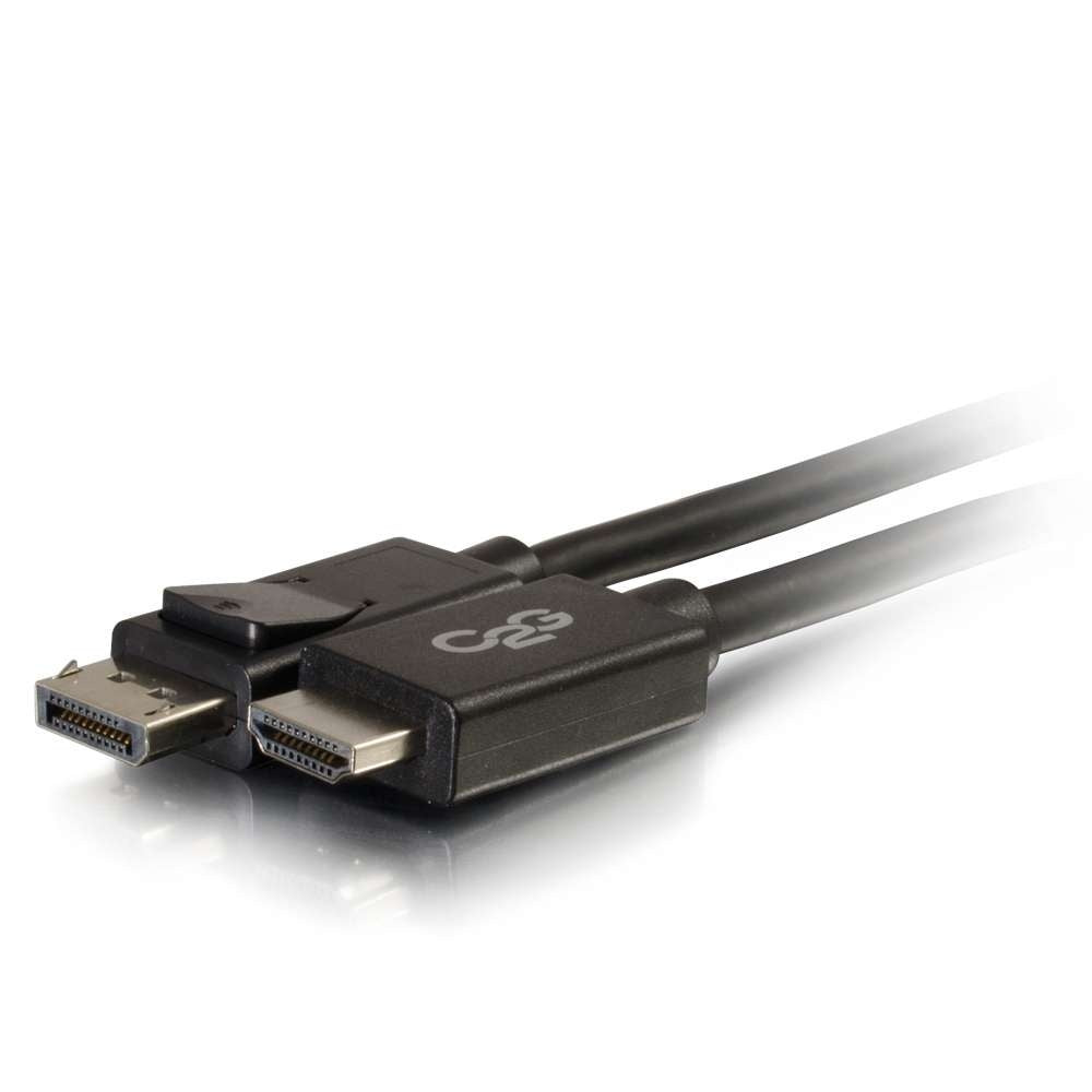 C2G CG54325 | 3ft (0.9m) DisplayPort Male to HDMI Male Adapter Cable - Black