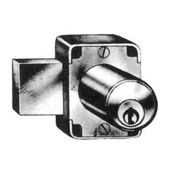 CCL Security Products 0737 7/8 US4 KA 4R64264 | Cabinet Lock, Pin Tumbler, Surface Mount, Keyed Alike 4R64264, 7/8" Length, Satin Brass